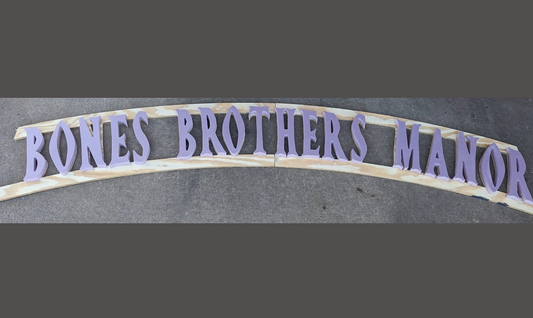 Double Arch Halloween Sign