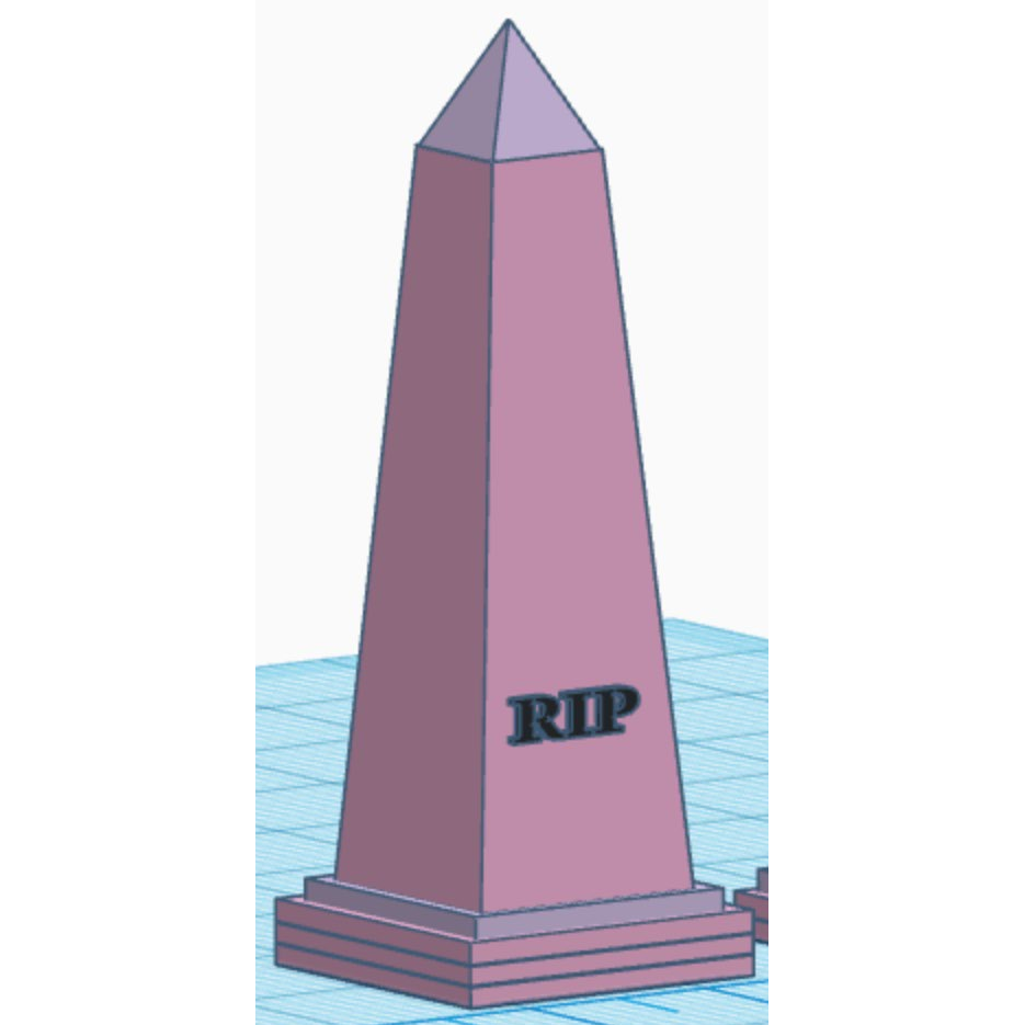 Custom Engraved Obelisk (unfinished)