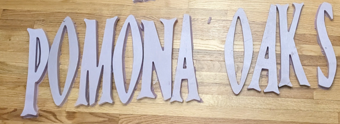 Thick Foam Letters