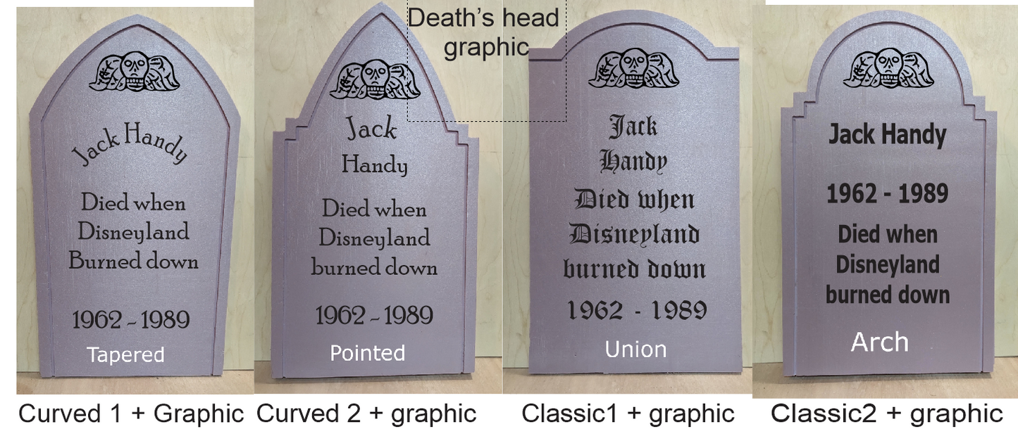 Custom Engraved Tombstone (unfinished)